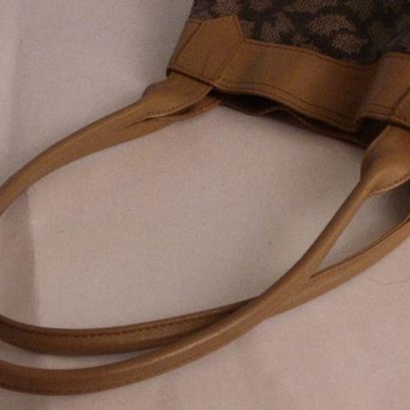 YSL Vintage Pewter Abstract Design Taupe Leather - Picture 8 of 8